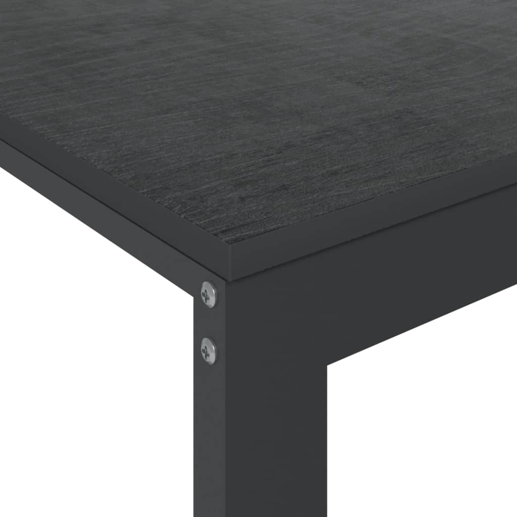 fekete forgácslap számítógépasztal 110 x 60 x 73 cm