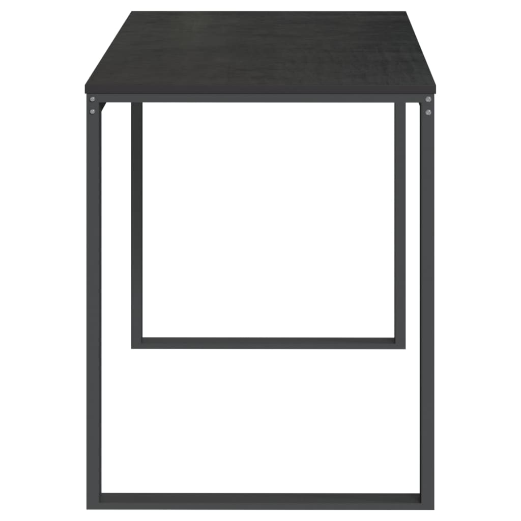 fekete forgácslap számítógépasztal 110 x 60 x 73 cm