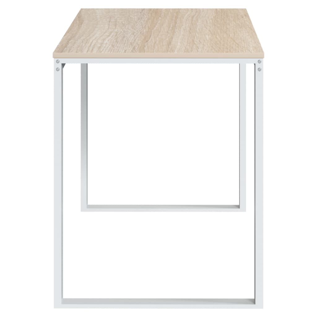 fehér-tölgyszínű forgácslap számítógépasztal 110 x 60 x 73 cm