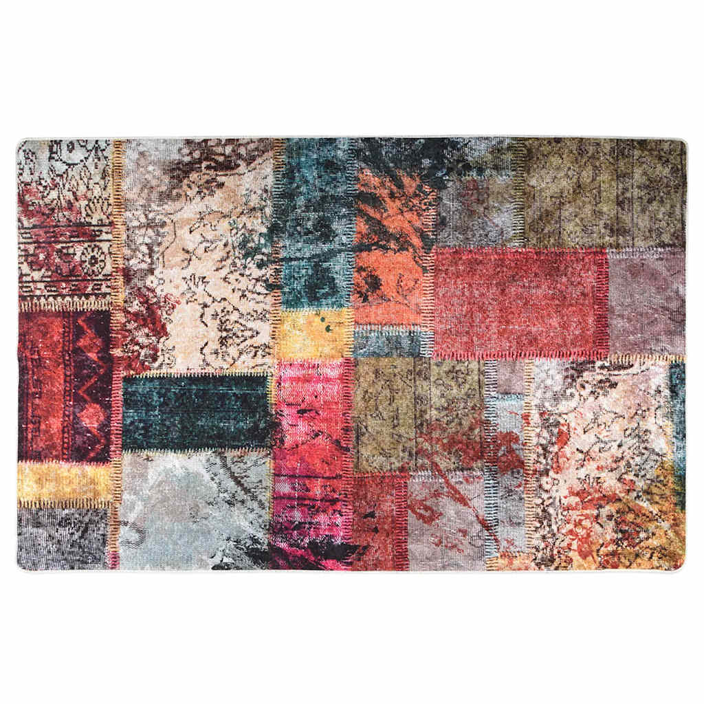 többszínű foltvarrott mosható szőnyeg 80 x 150 cm