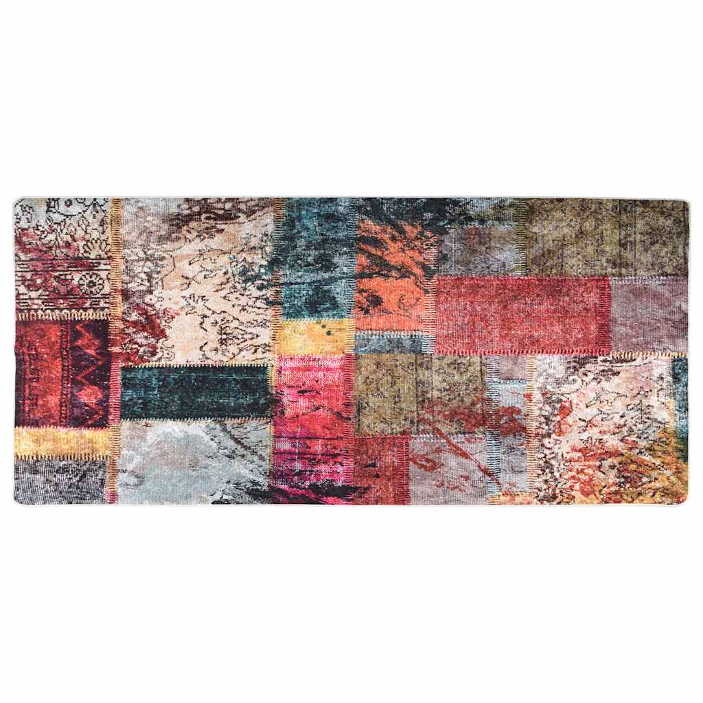 többszínű foltvarrott mosható szőnyeg 80 x 300 cm