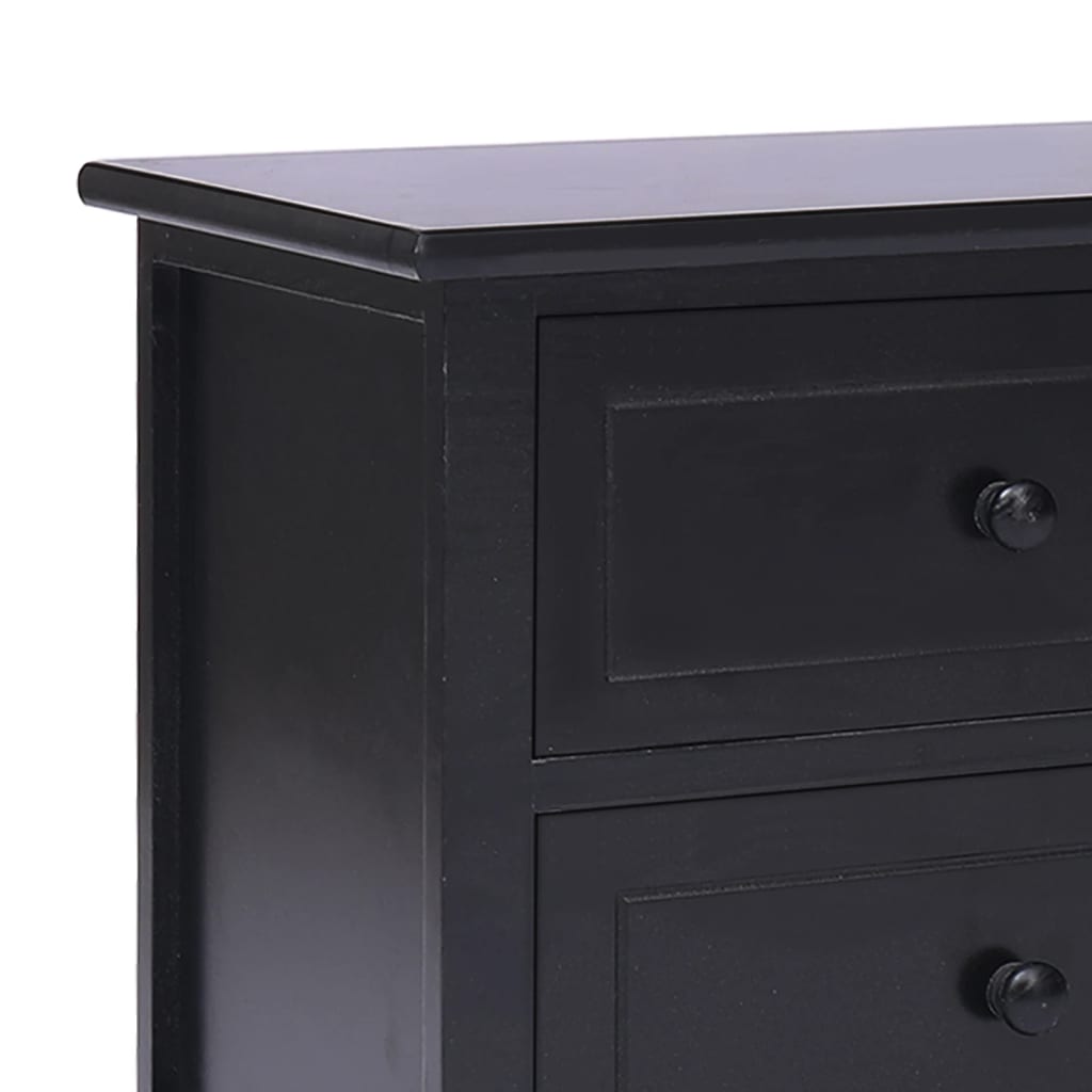 fekete tömör császárfa TV-szekrény 108 x 30 x 40 cm