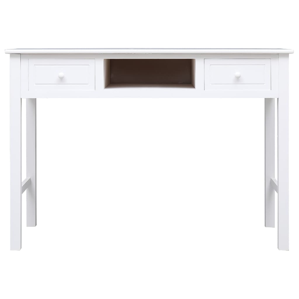fehér tömör császárfa íróasztal 108 x 45 x 76 cm