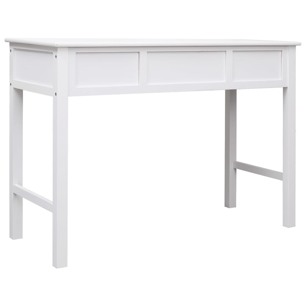 fehér tömör császárfa íróasztal 108 x 45 x 76 cm
