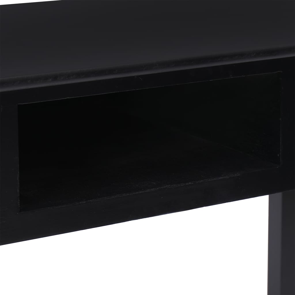 fekete tömör császárfa íróasztal 108 x 45 x 76 cm