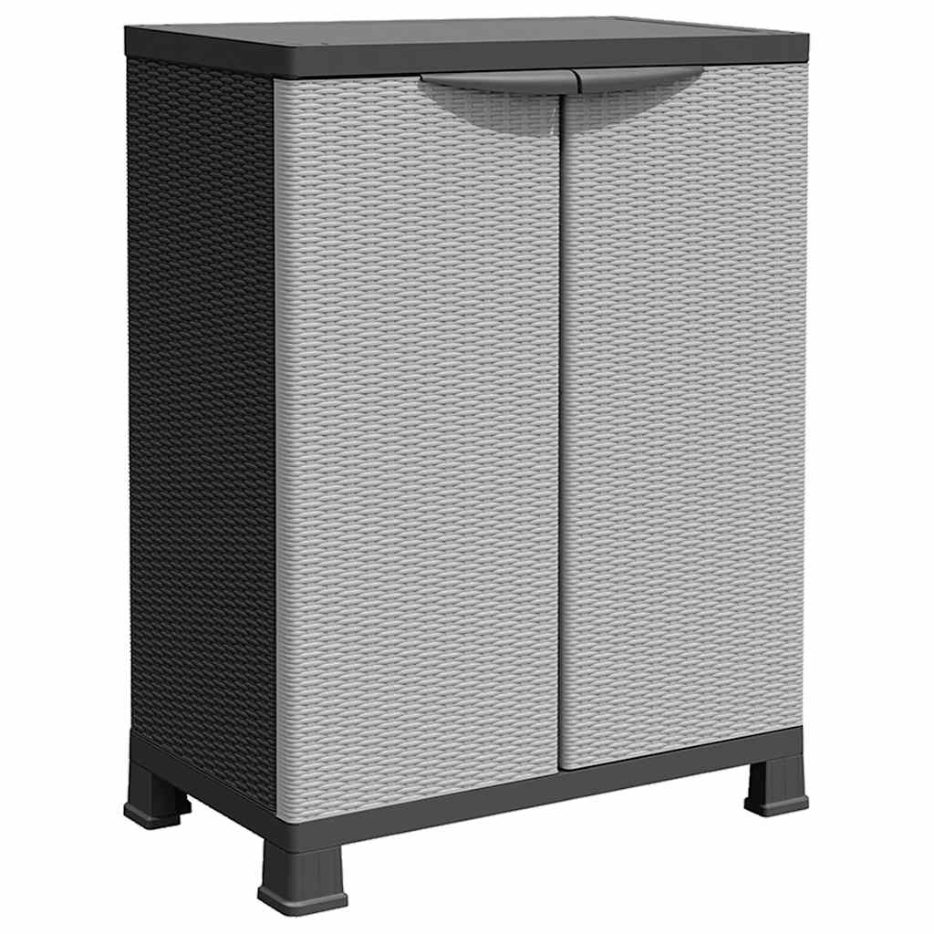 rattanstílusú műanyag szekrény 68 x 39 x 92 cm