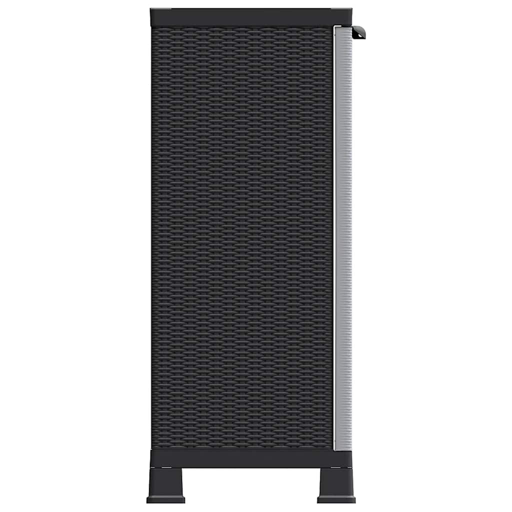 rattanstílusú műanyag szekrény 68 x 39 x 92 cm