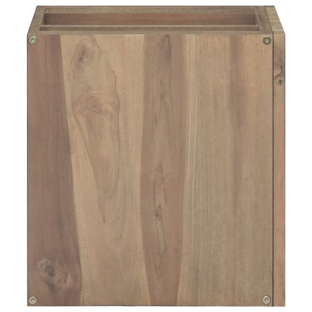 tömör tíkfa falra szerelhető fürdőszobaszekrény 46x25,5x40 cm