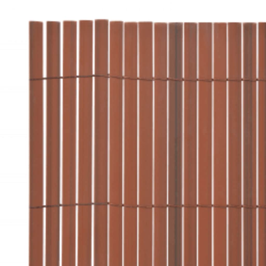 barna kétoldalas kerti kerítés 110 x 500 cm
