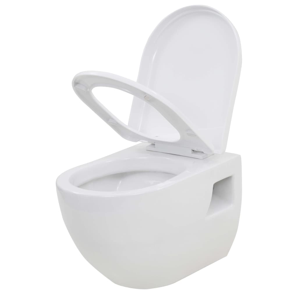 fekete falra szerelhető kerámia WC rejtett magas tartállyal