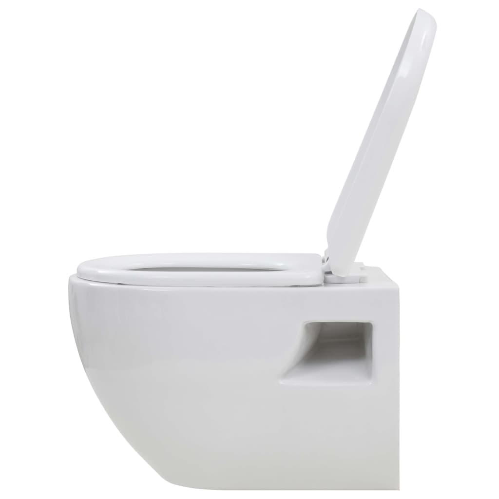 fekete falra szerelhető kerámia WC rejtett magas tartállyal