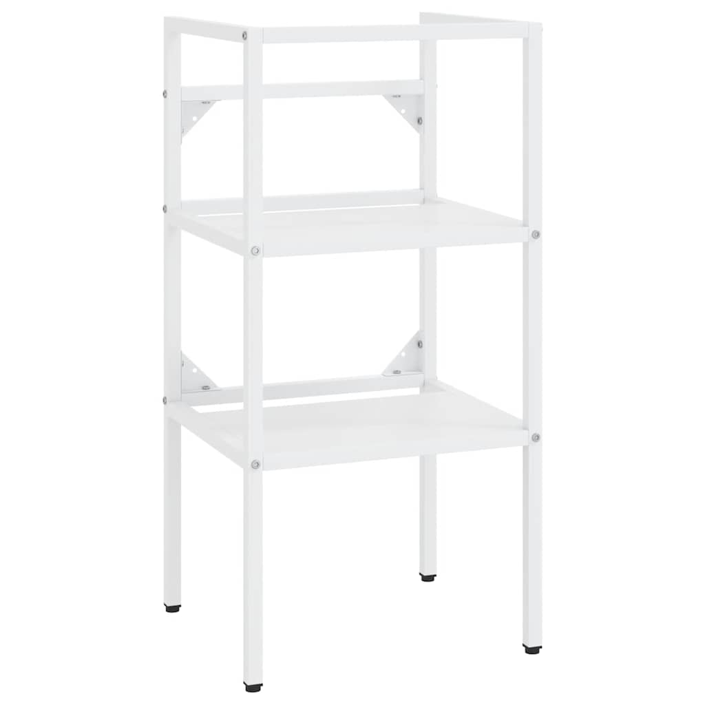 fehér vas fürdőszobai mosdókagylókeret 40 x 38 x 83 cm