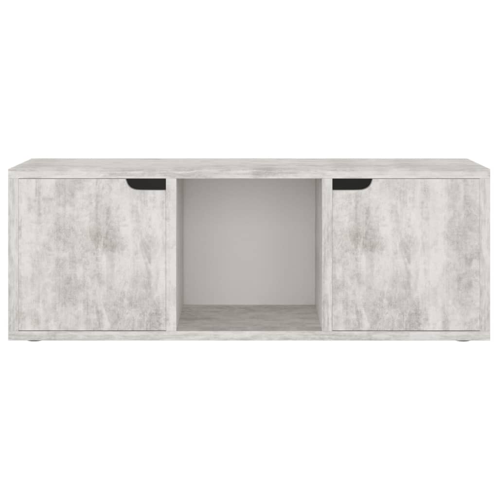 betonszürke szerelt fa TV-szekrény 88,5 x 27,5 x 30,5 cm