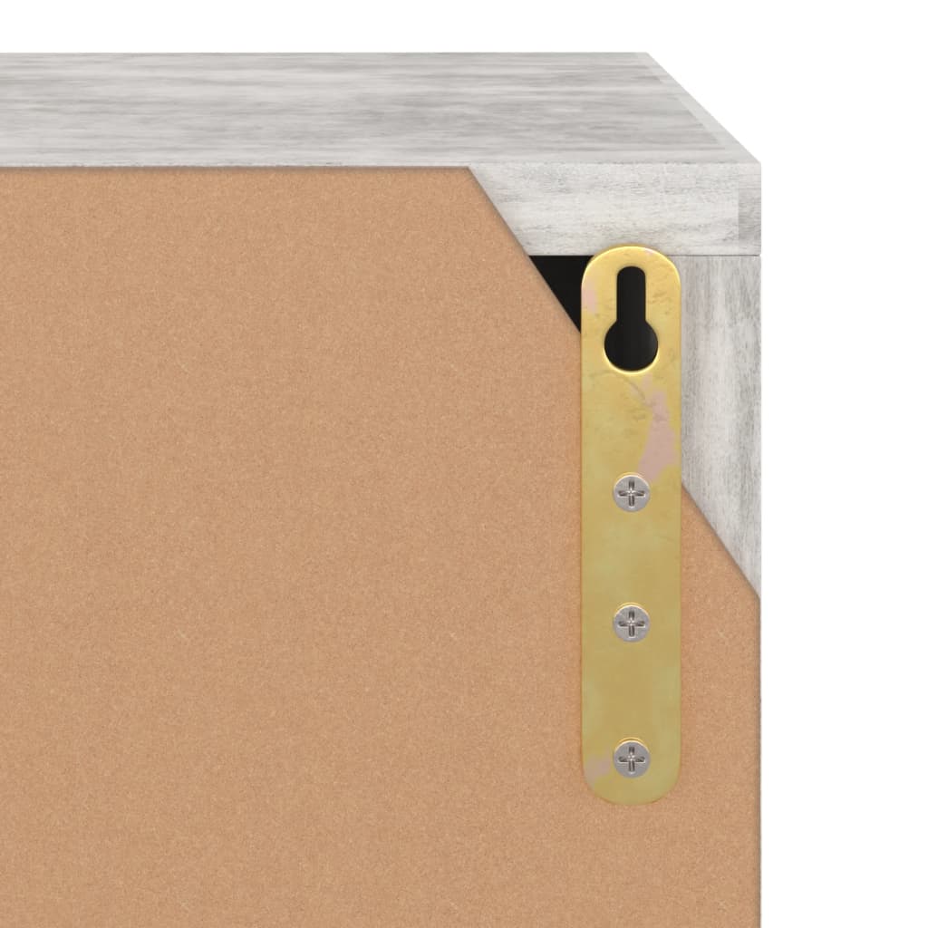 betonszürke szerelt fa TV-szekrény 88,5 x 27,5 x 30,5 cm
