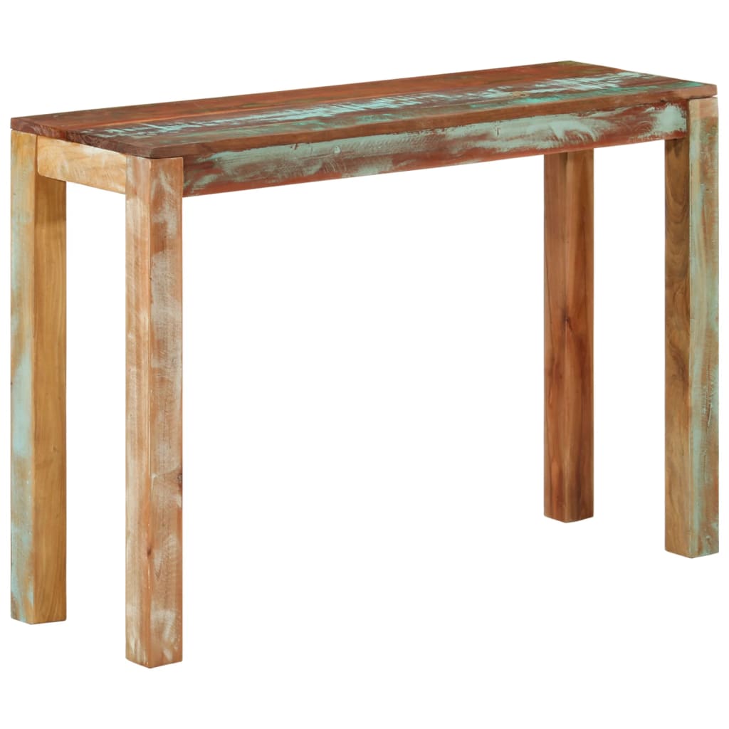 tömör újrahasznosított fa tálalóasztal 110 x 35 x 76 cm