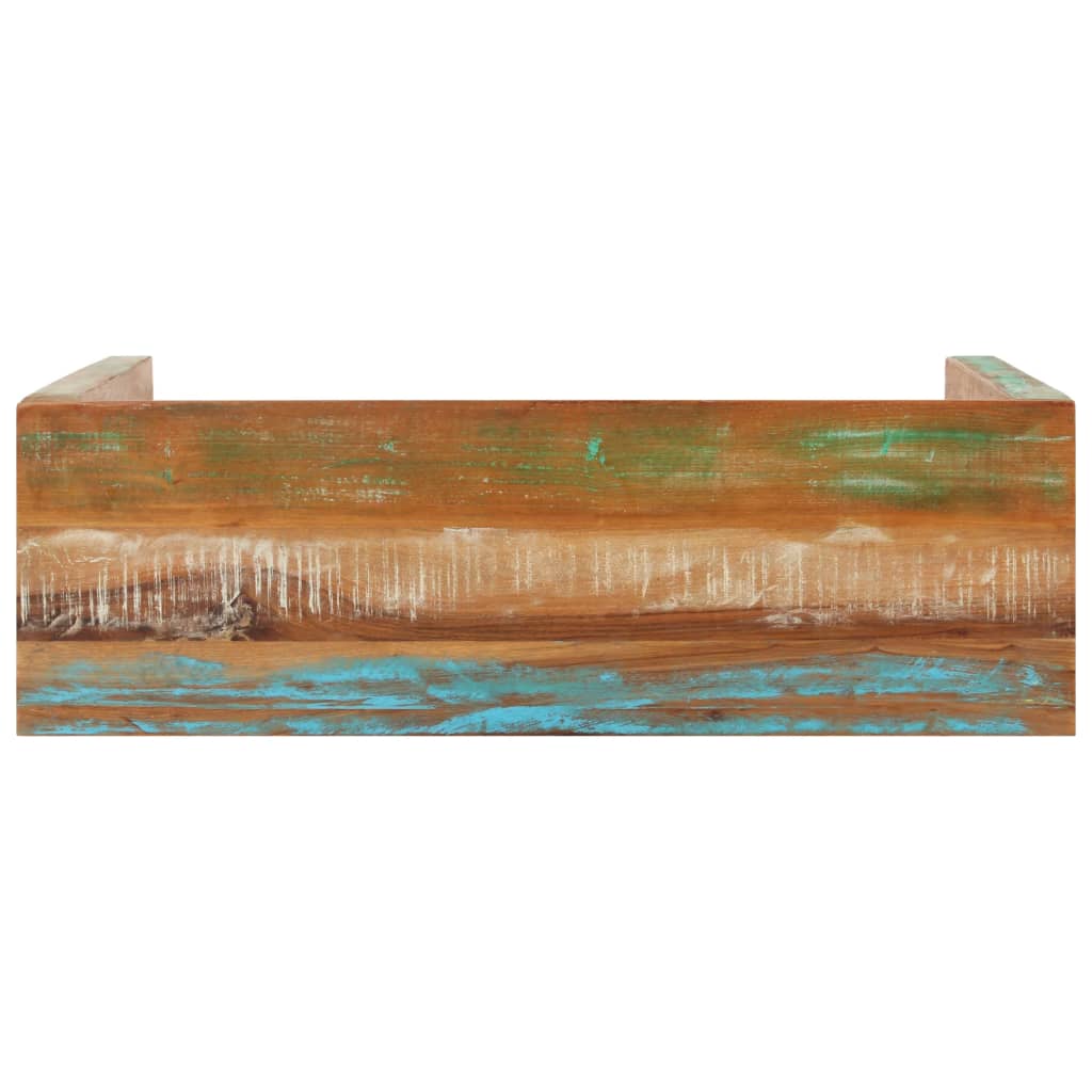 tömör újrahasznosított fa tálalóasztal 110 x 35 x 76 cm