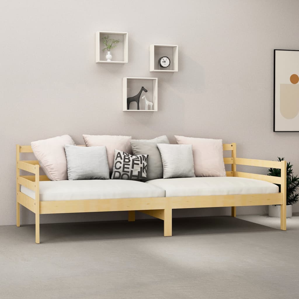 tömör fenyőfa dívány matraccal 90 x 200 cm