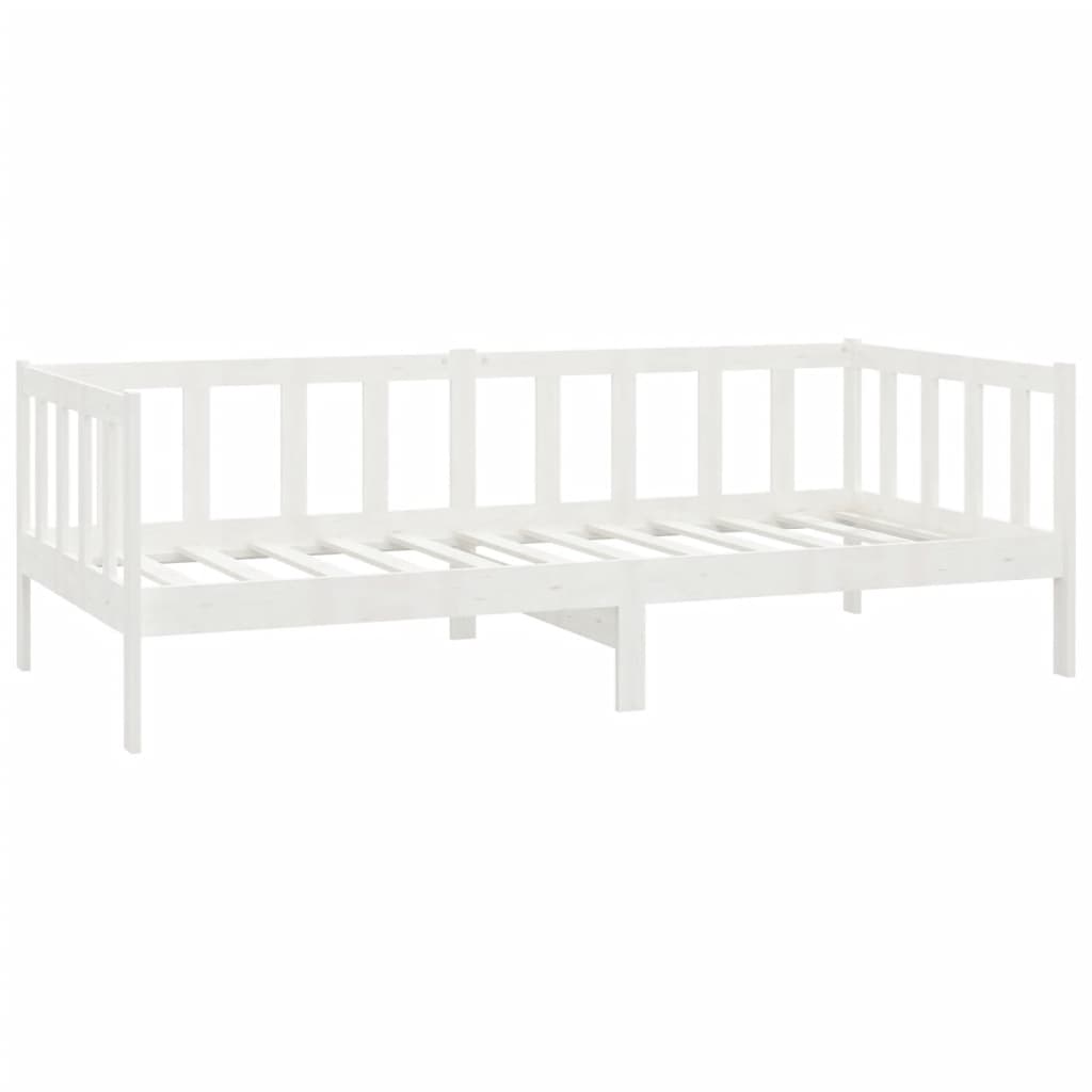 fehér tömör fenyőfa dívány fiókokkal 90 x 200 cm