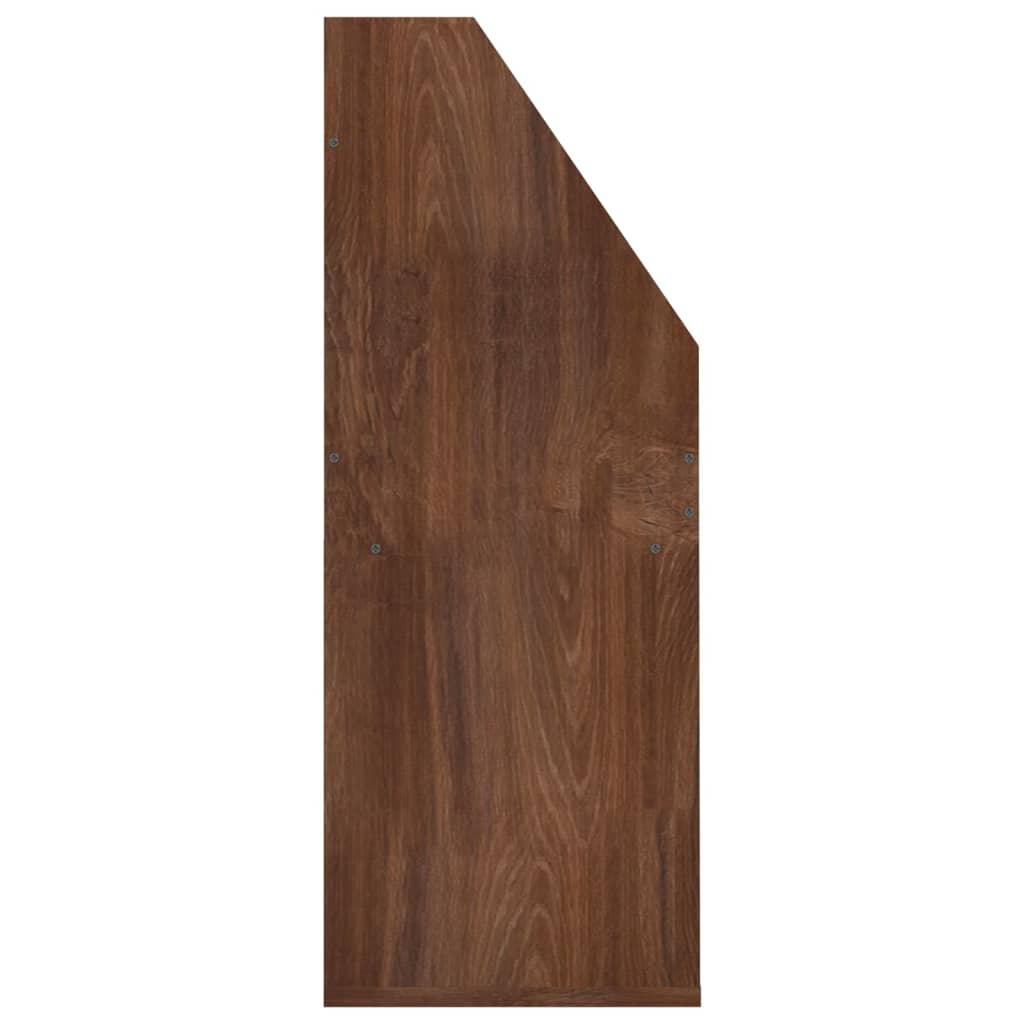 barna tölgyszínű szerelt fa újságtartó gyerekeknek 71x30x78,5cm