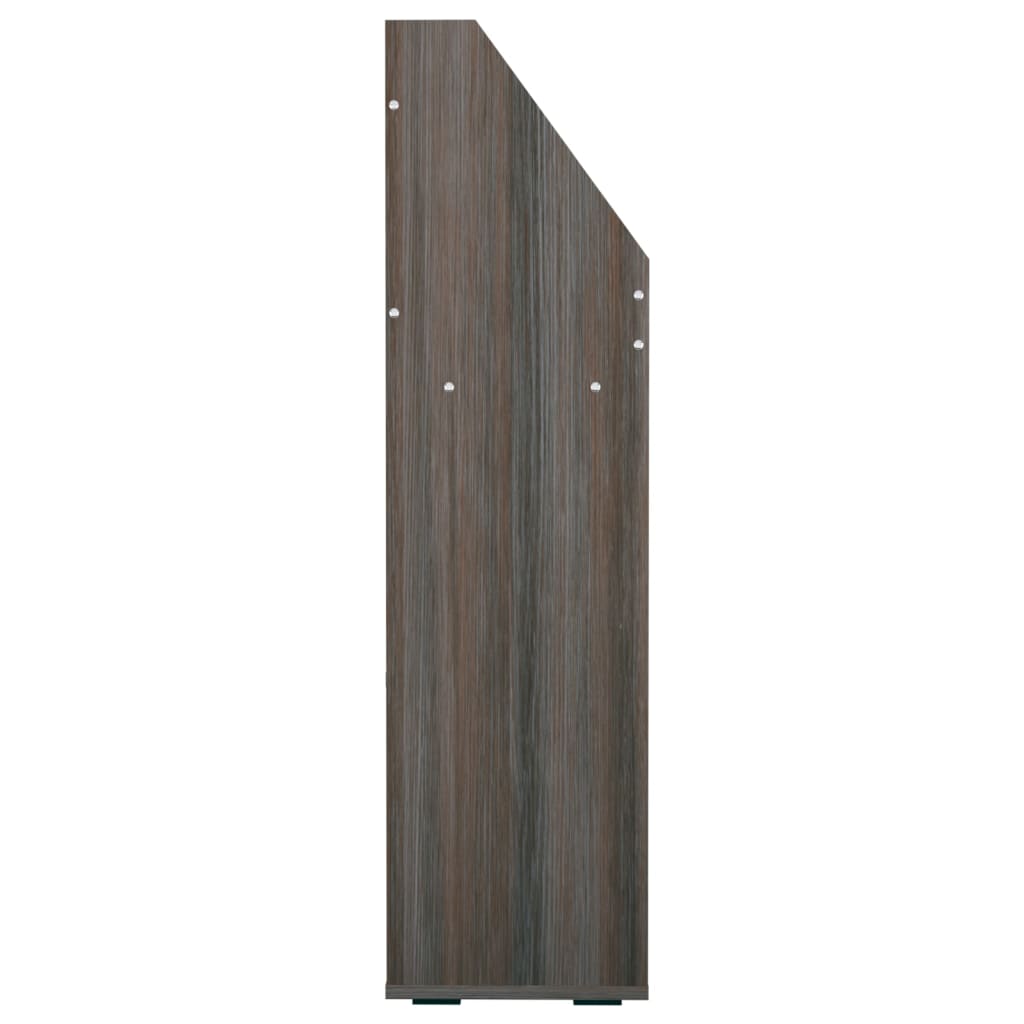 szürke-sonoma színű szerelt fa gyerek újságtartó 71x30x114 cm