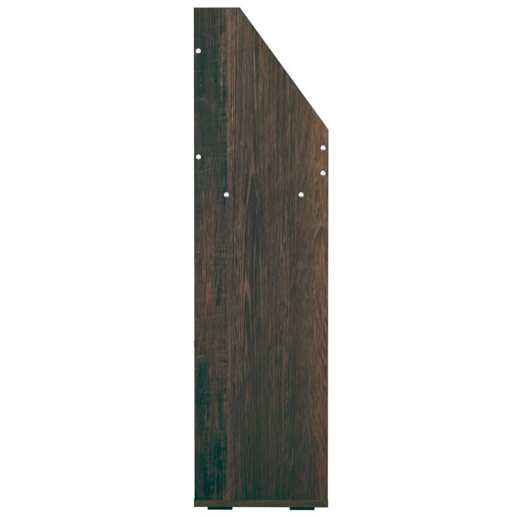 füstös tölgy színű szerelt fa gyerek újságtartó 71x30x114 cm