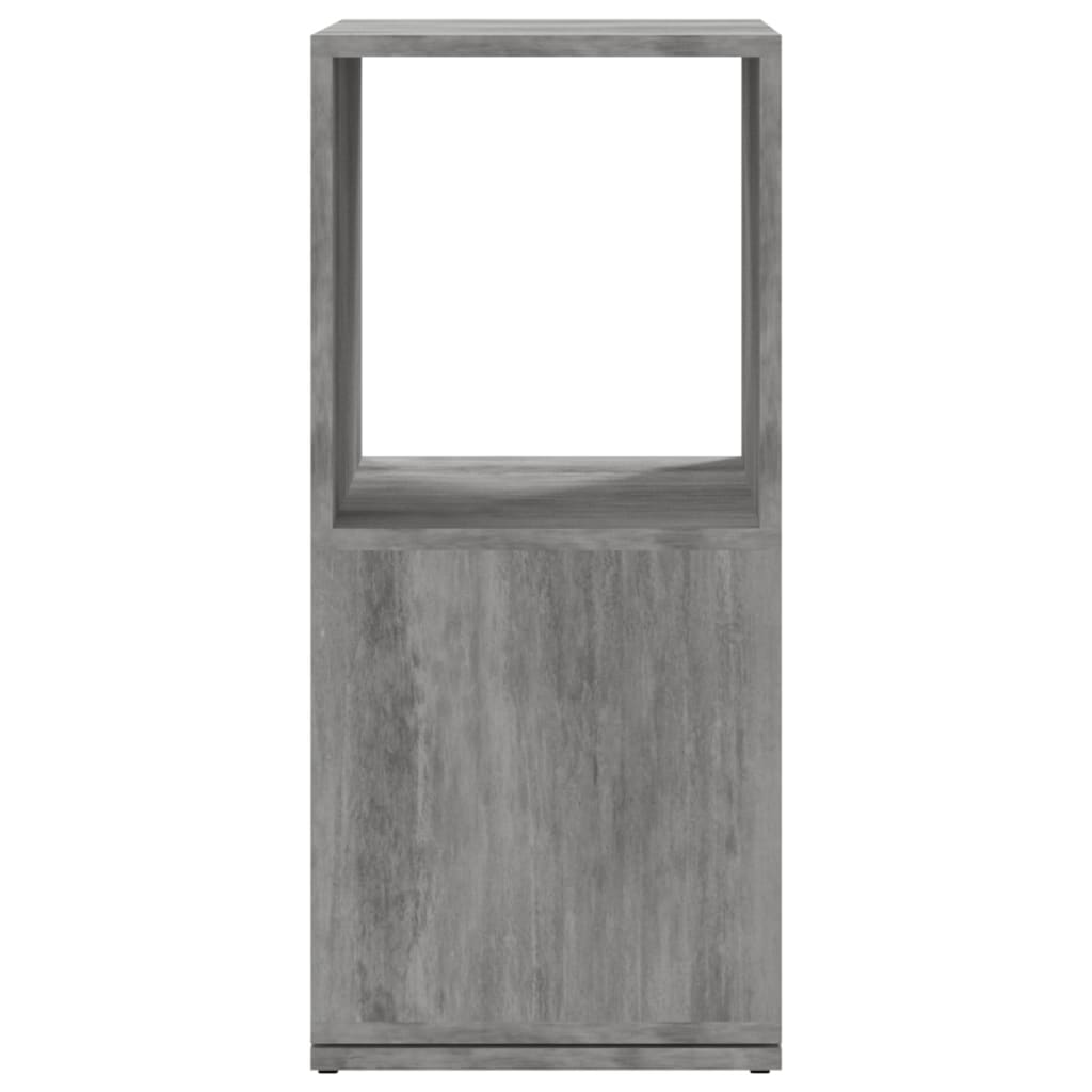 betonszürke szerelt fa forgószekrény 34,5x34,5x75,5 cm