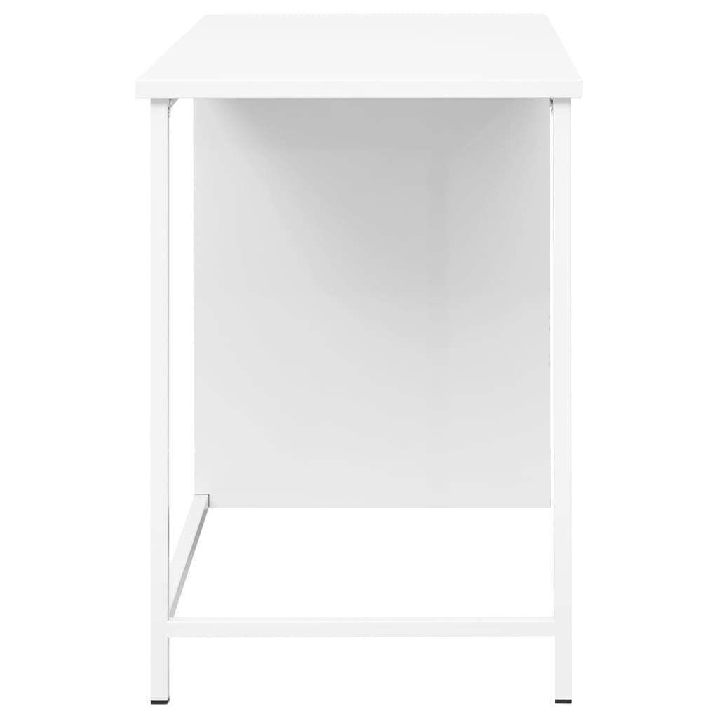 fehér acél ipari stílusú íróasztal fiókokkal 105 x 52 x 75 cm