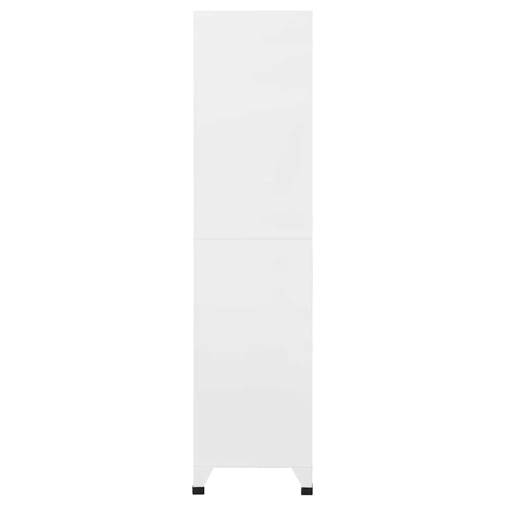fehér acél zárható szekrény 90 x 40 x 180 cm