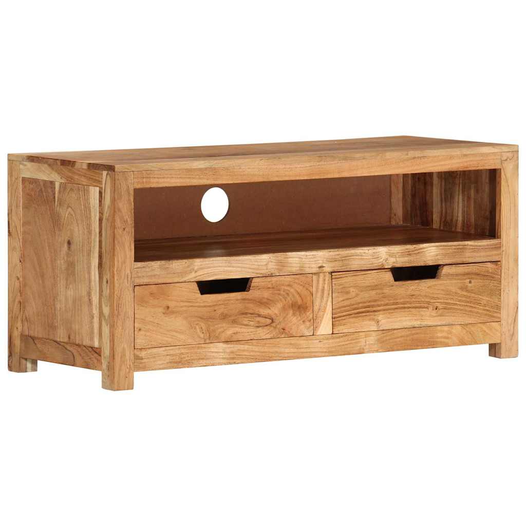 tömör akácfa TV-szekrény 88 x 35 x 40 cm