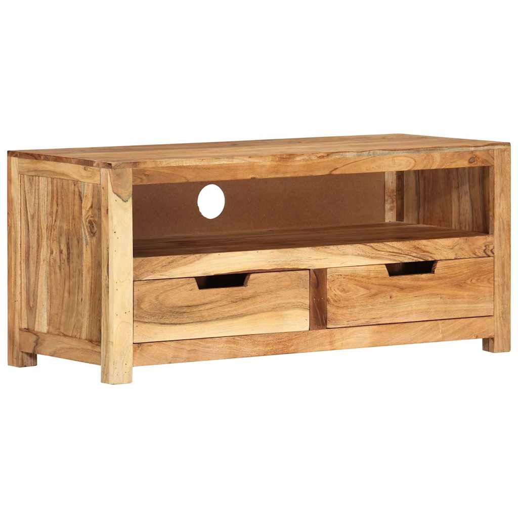 tömör akácfa TV-szekrény 88 x 35 x 40 cm