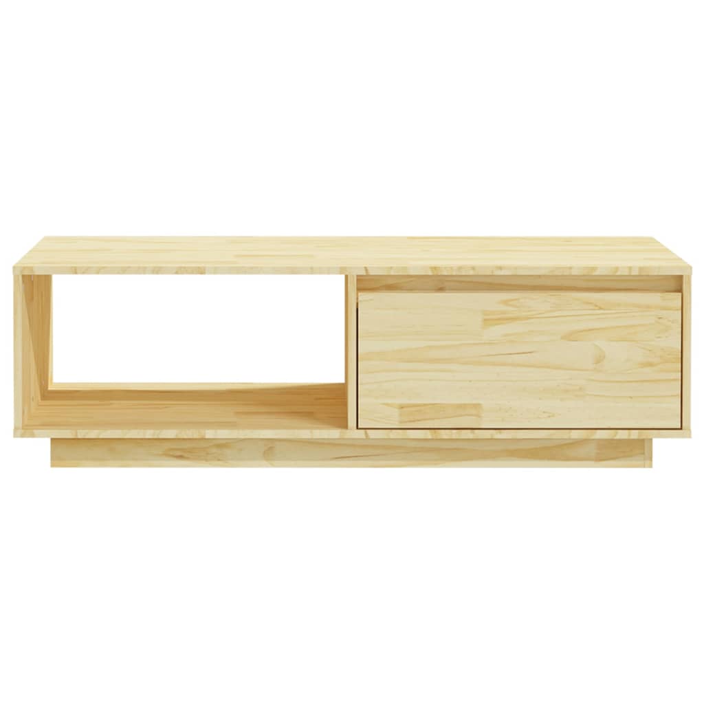 tömör fenyőfa dohányzóasztal 110 x 50 x 33,5 cm