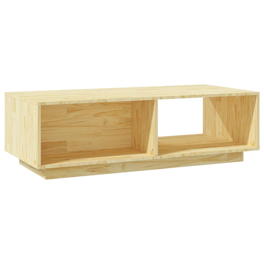 tömör fenyőfa dohányzóasztal 110 x 50 x 33,5 cm