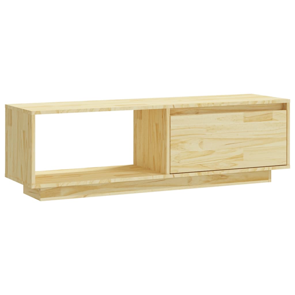 tömör fenyőfa TV-szekrény 110 x 30 x 33,5 cm