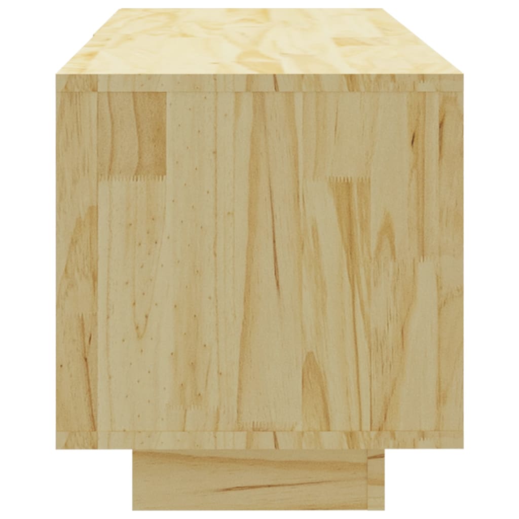 tömör fenyőfa TV-szekrény 110 x 30 x 33,5 cm