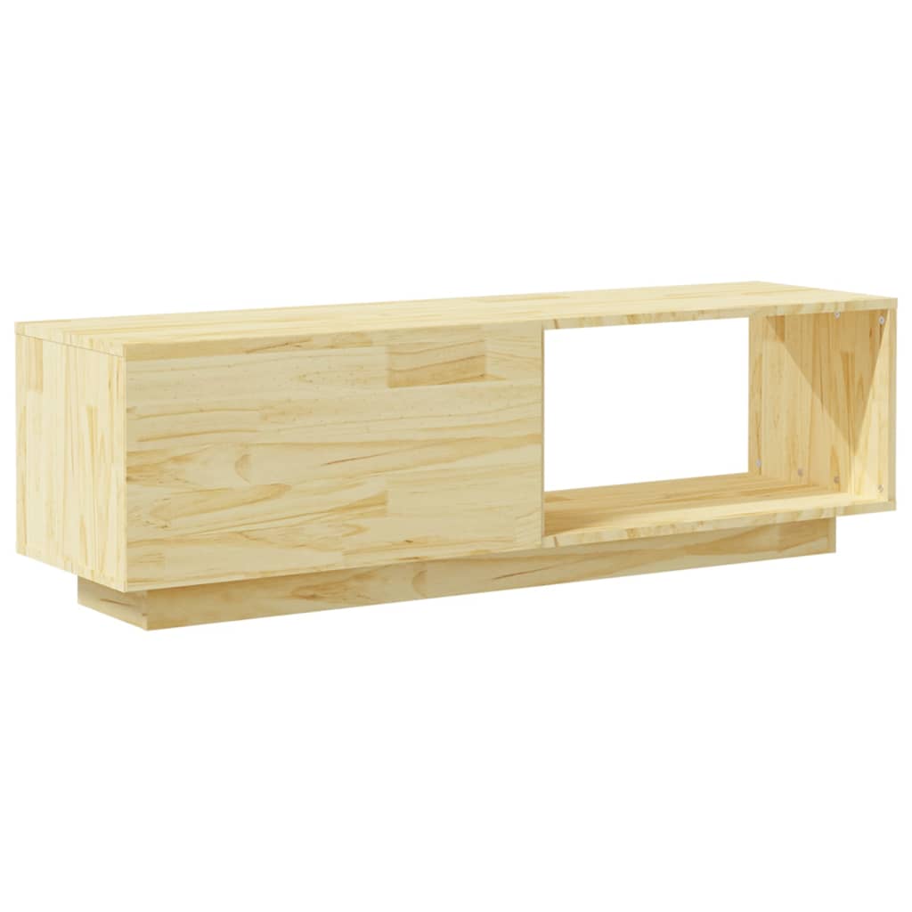 tömör fenyőfa TV-szekrény 110 x 30 x 33,5 cm