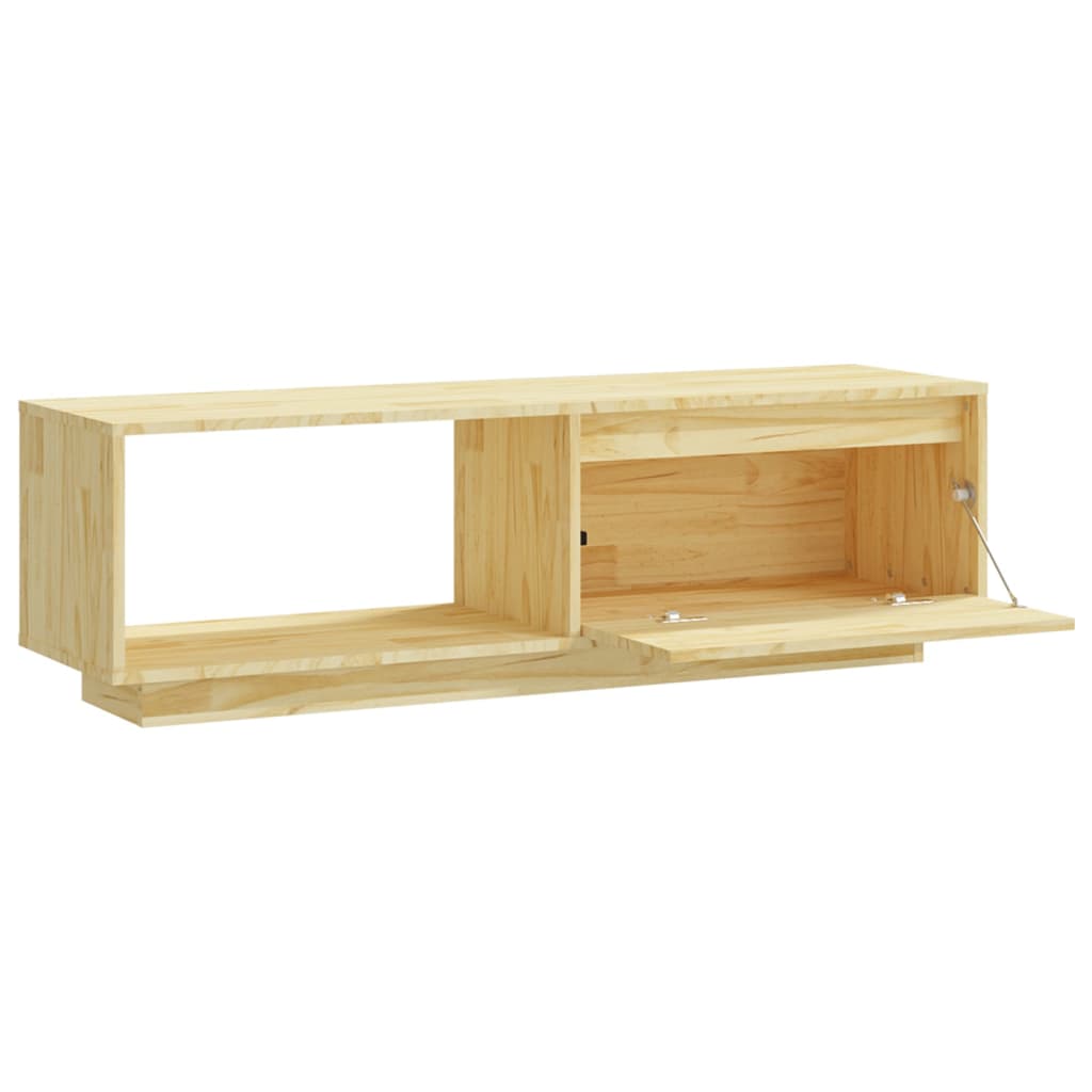 tömör fenyőfa TV-szekrény 110 x 30 x 33,5 cm