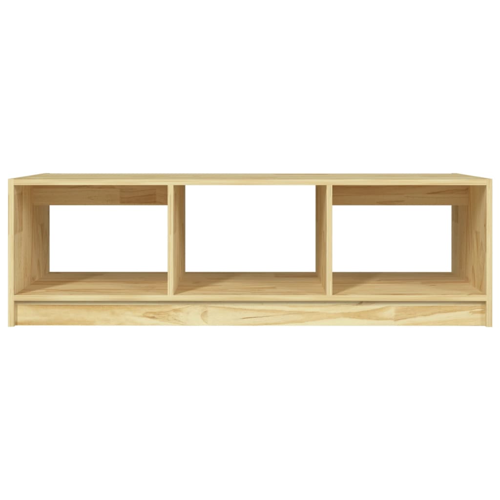 tömör fenyőfa dohányzóasztal 110 x 50 x 34 cm