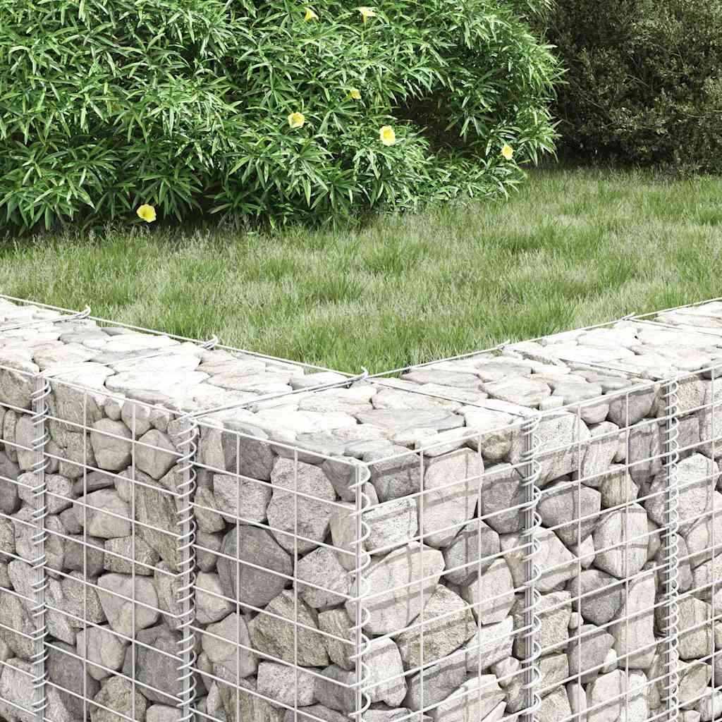 3 db vas gabion magaságyás 30 x 30 x 50 cm