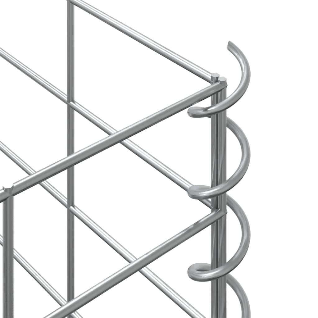 3 db vas gabion magaságyás 30 x 30 x 50 cm