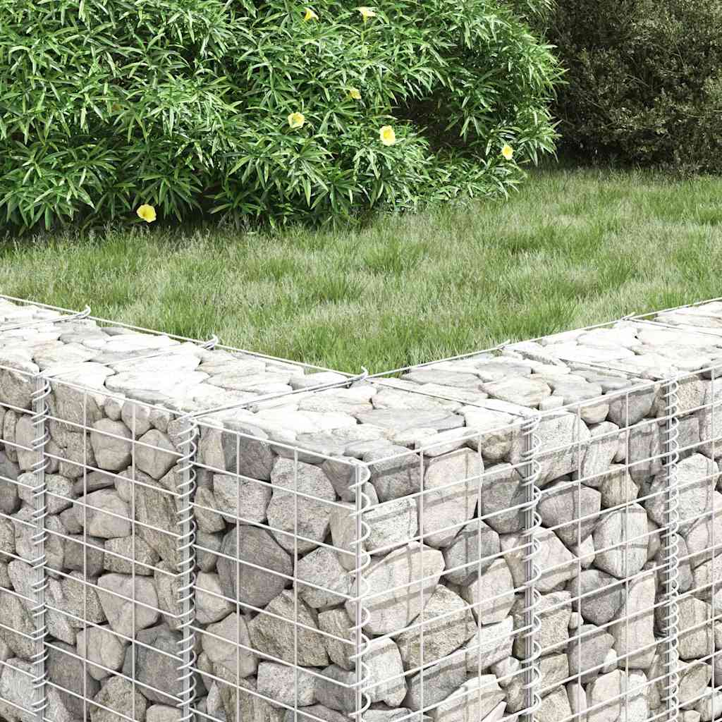 3 db vas gabion magaságyás 30 x 30 x 100 cm