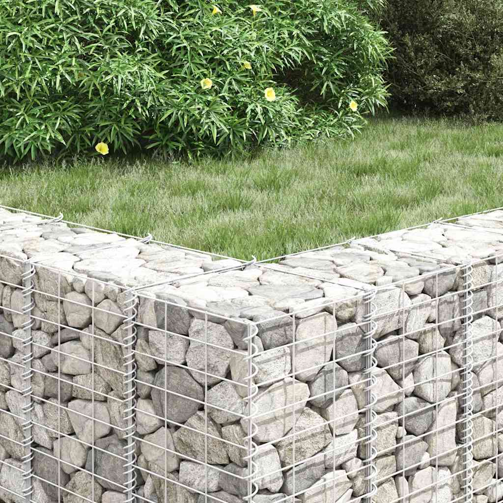 3 db vas gabion magaságyás 30 x 30 x 150 cm