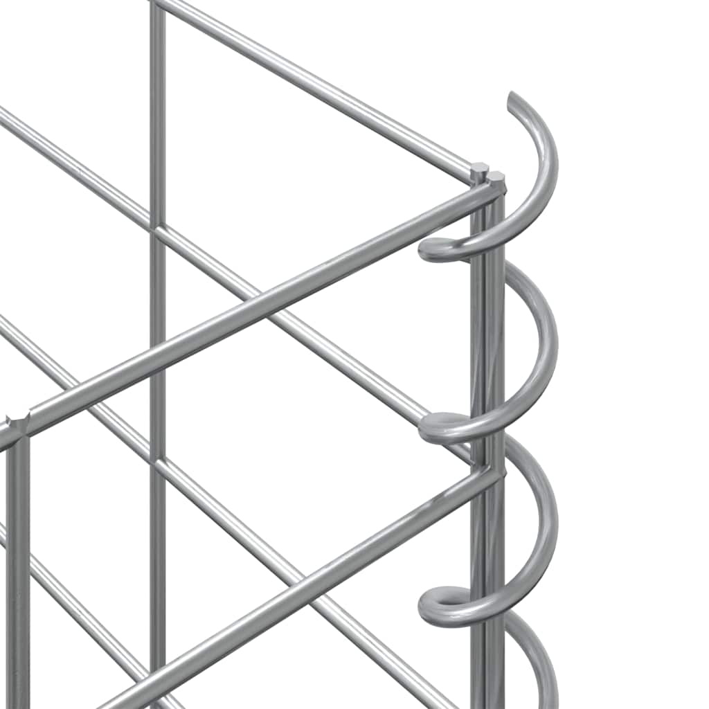3 db vas gabion magaságyás 30 x 30 x 150 cm