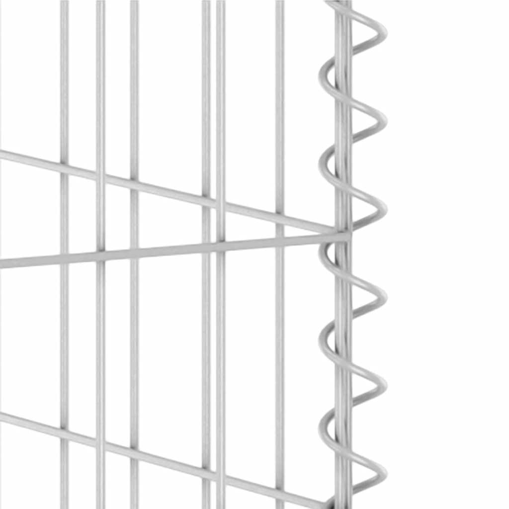 horganyzott acél gabionfal szemeteskukákhoz 325 x 100 x 110 cm