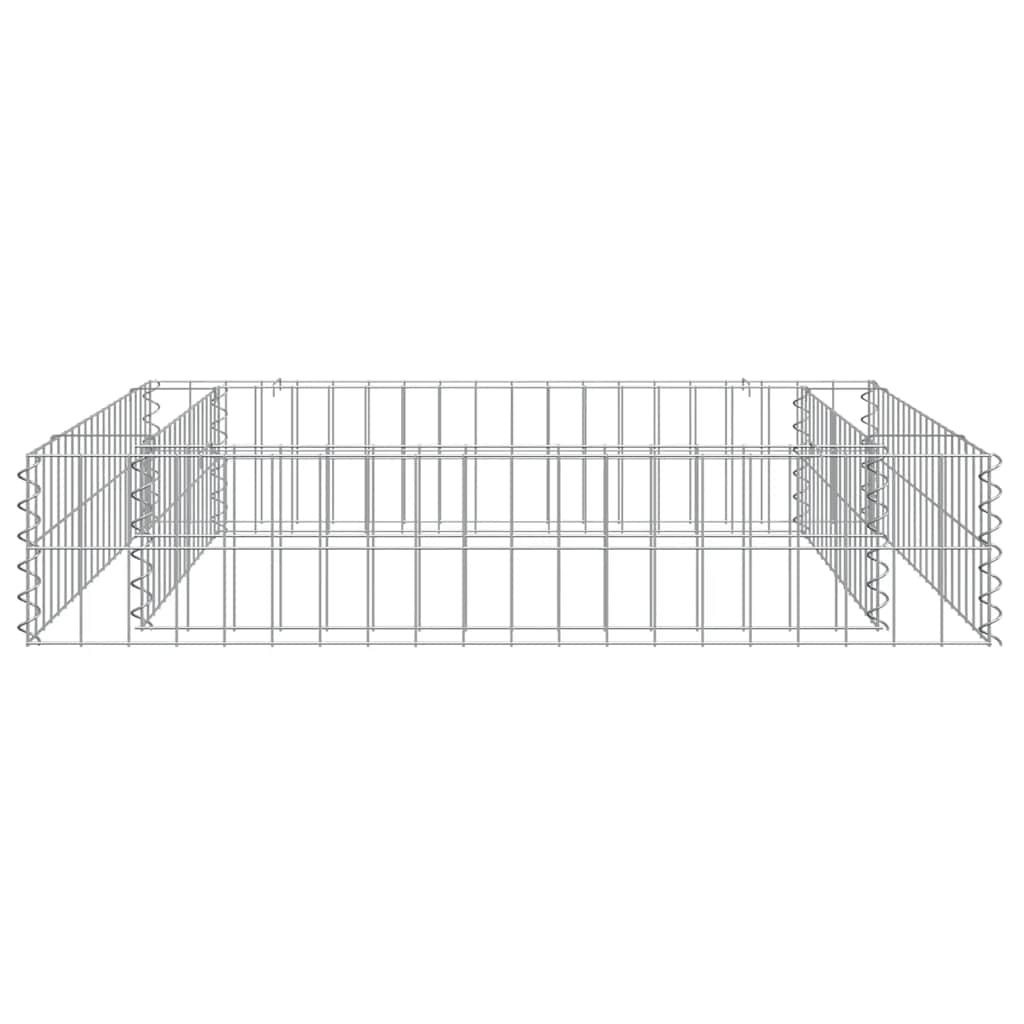 horganyzott acél gabion magaságyás 100 x 100 x 20 cm