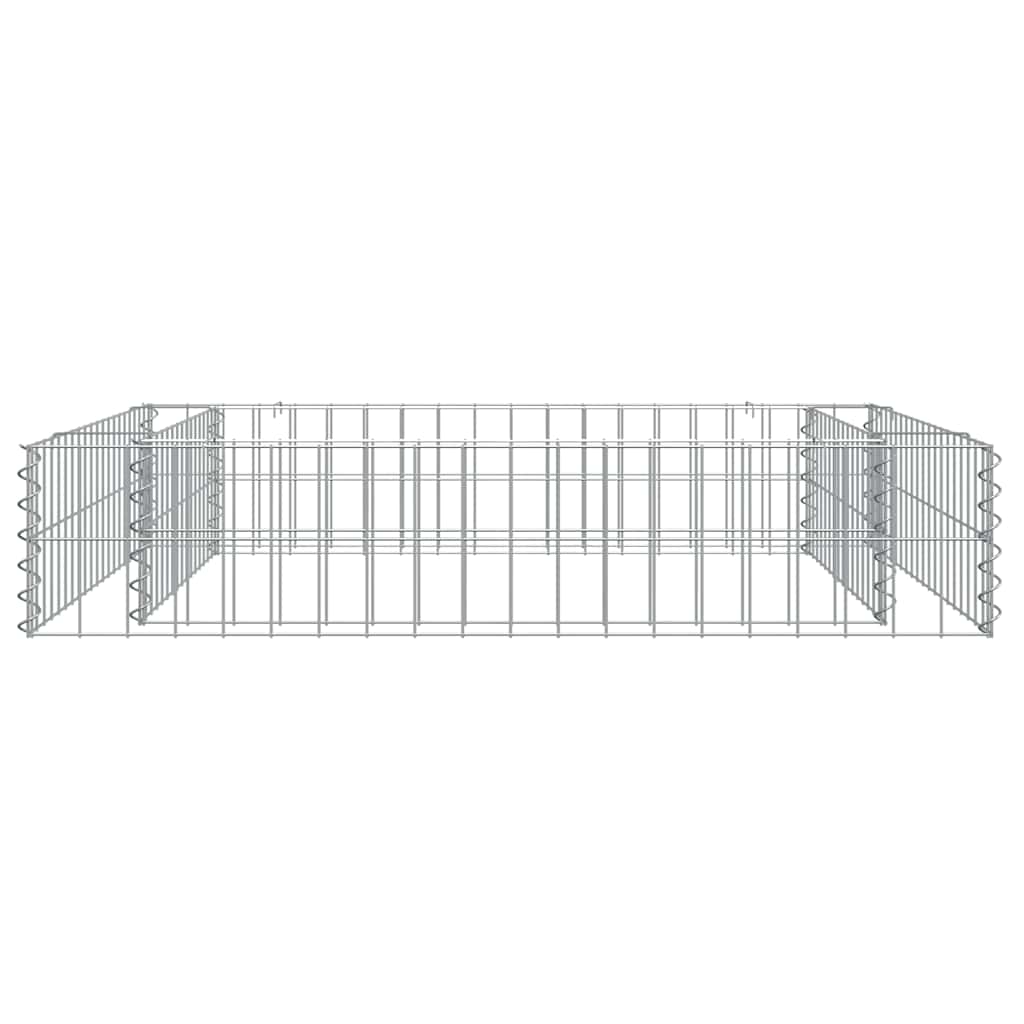 horganyzott acél gabion magaságyás 100 x 100 x 20 cm