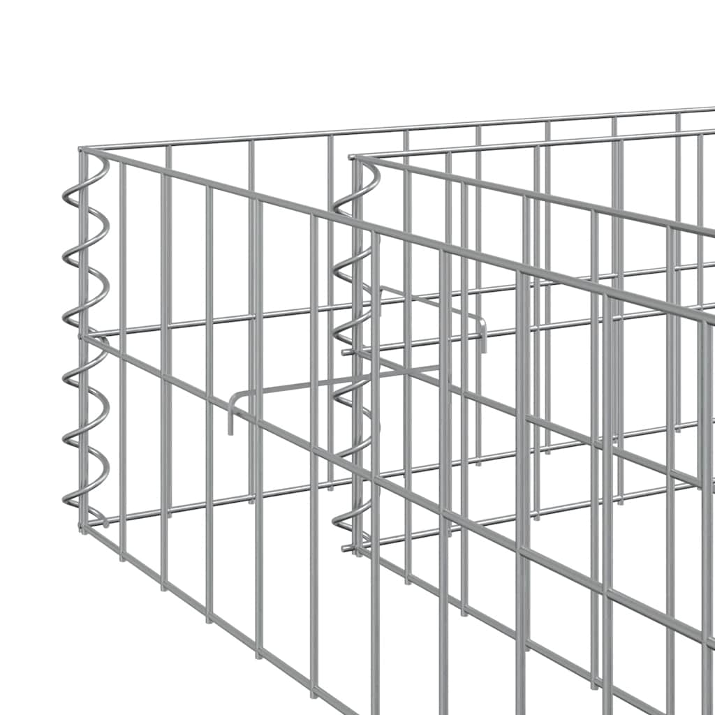 horganyzott acél gabion magaságyás 100 x 100 x 20 cm
