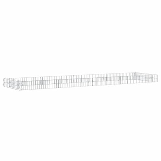horganyzott acél gabion magaságyás 400 x 100 x 20 cm