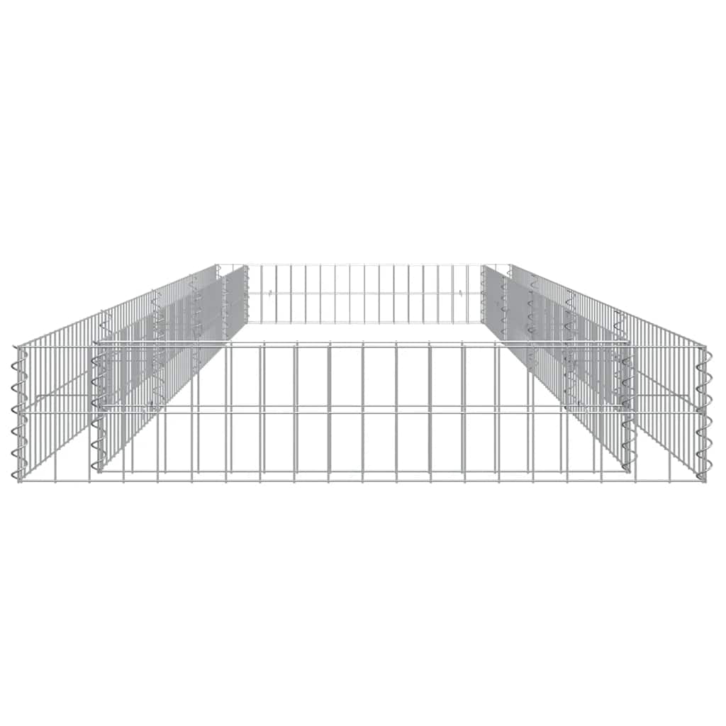horganyzott acél gabion magaságyás 400 x 100 x 20 cm