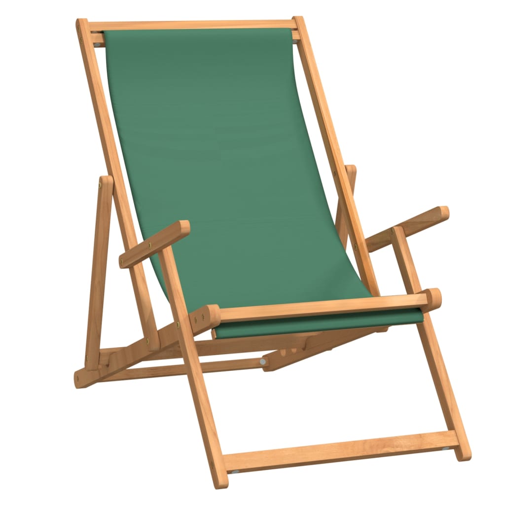 zöld tömör tíkfa összecsukható strandszék