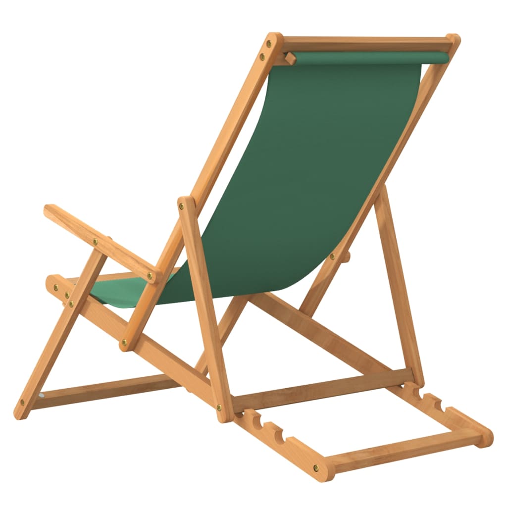zöld tömör tíkfa összecsukható strandszék